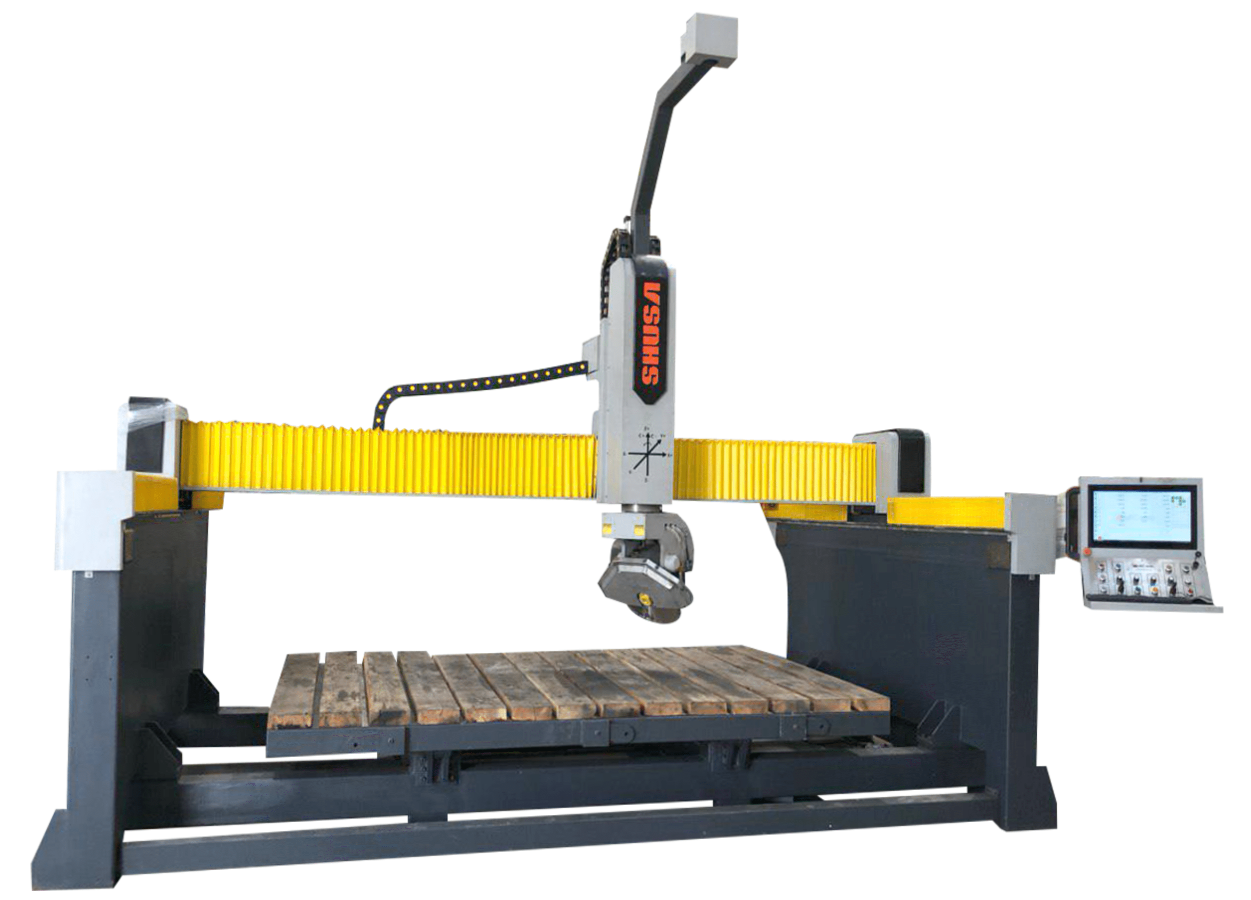 A CNC Bridge Saw Machine Shusa