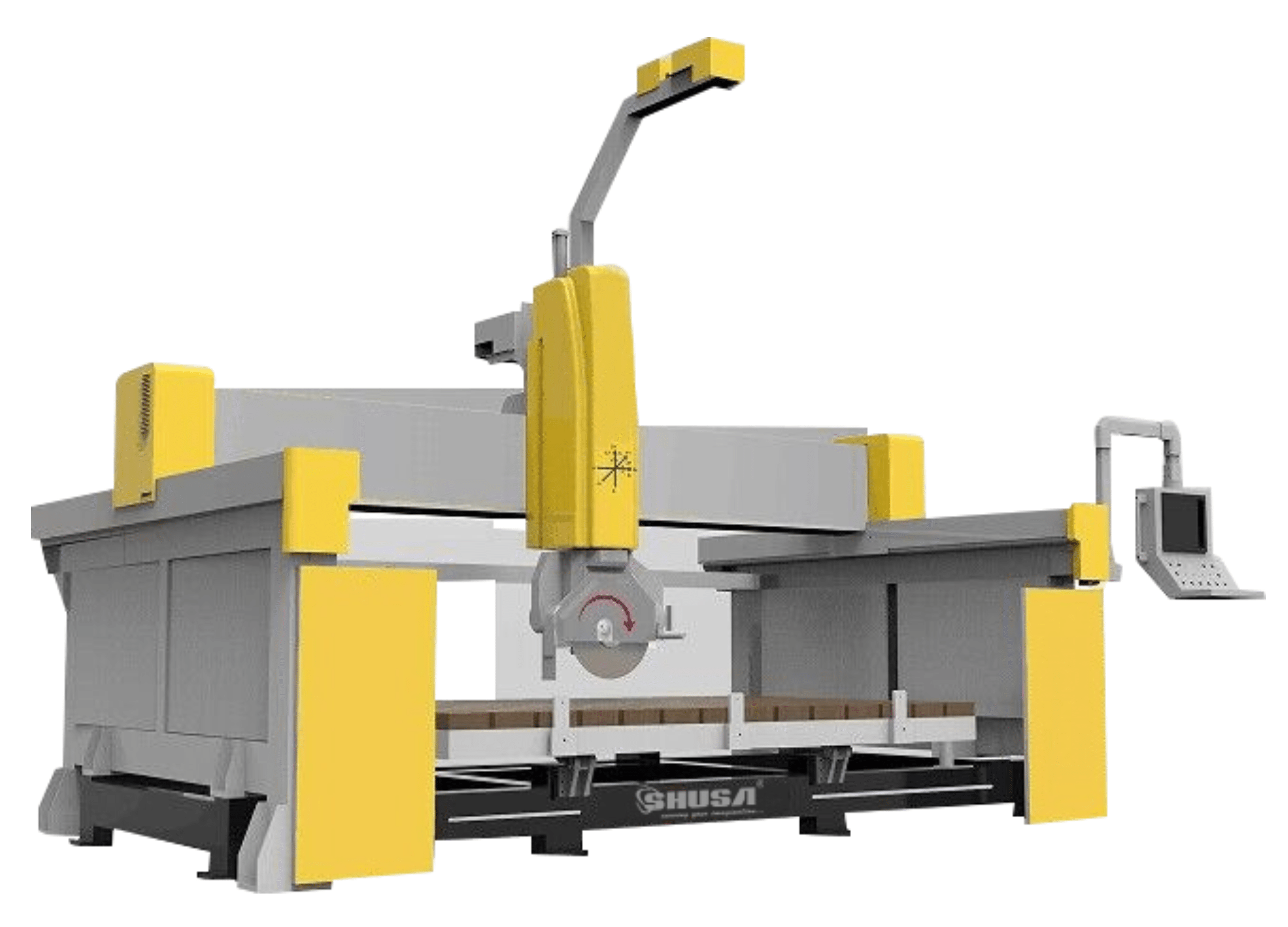 A CNC Bridge Saw Machine Shusa